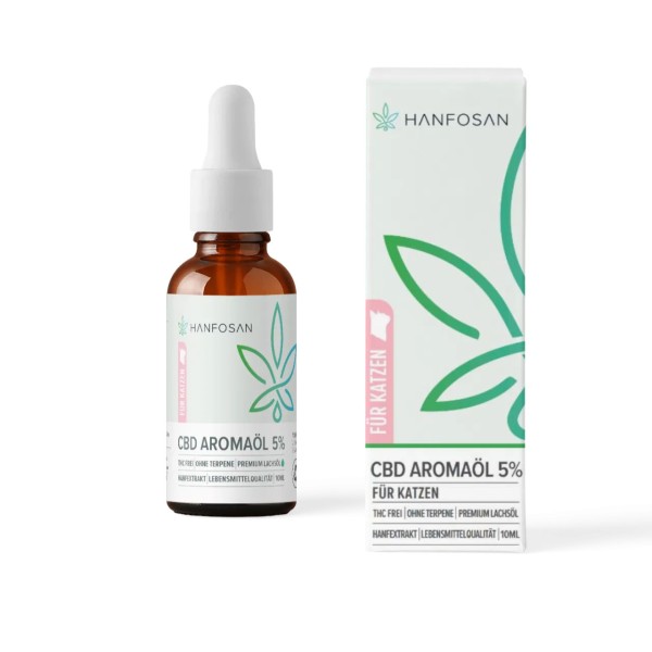 Hanfosan CBD Premium Öl für Katzen 5 % · 10 ml
