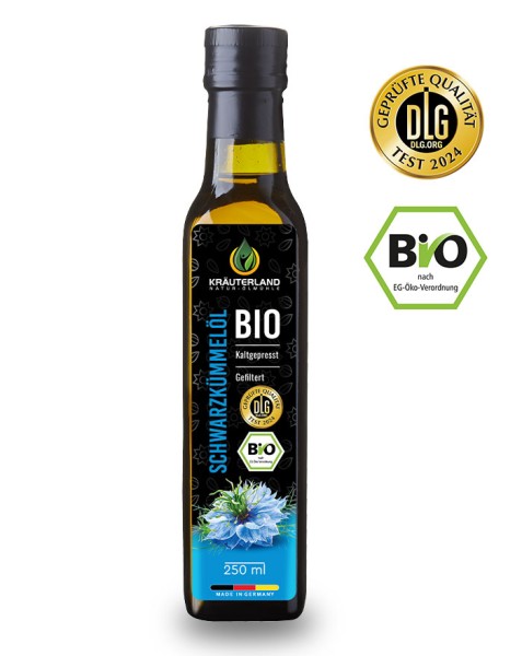 Kräuterland Bio Schwarzkümmelöl gefiltert 250 ml