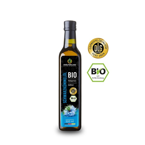 Kräuterland Bio Schwarzkümmelöl gefiltert 500 ml