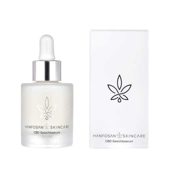 Hanfosan CBD Gesichtsserum mit Hyaluronsäure und Aloe Vera · 30 ml