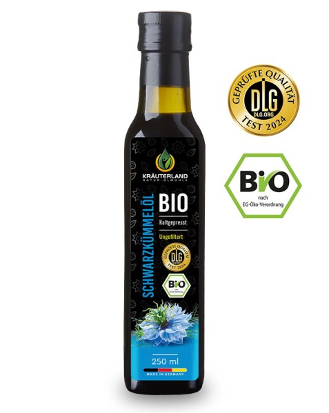 Kräuterland Bio Schwarzkümmelöl ungefiltert 250 ml
