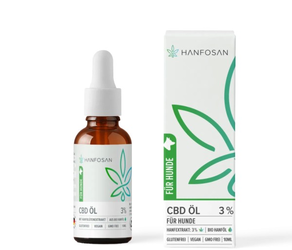 Hanfosan CBD Premium Öl für Hunde 3 % · 10 ml
