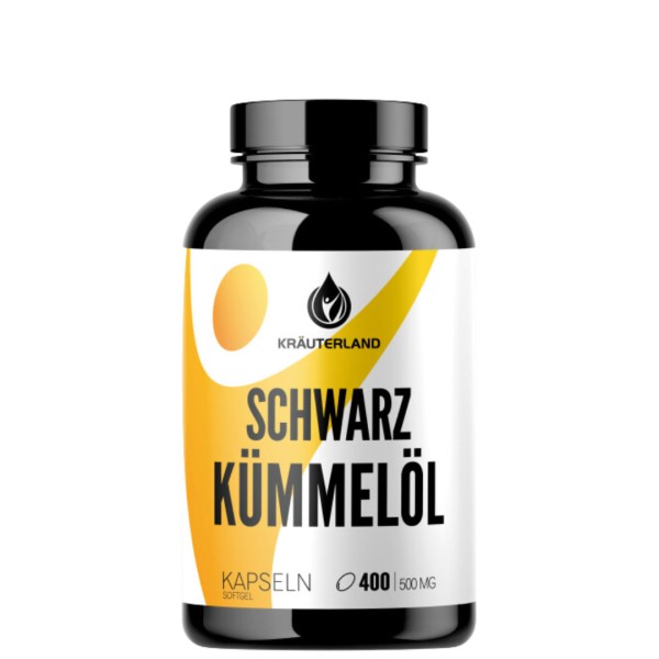 Kräuterland Schwarzkümmelöl Kapseln + Vitamin E 400 Stück