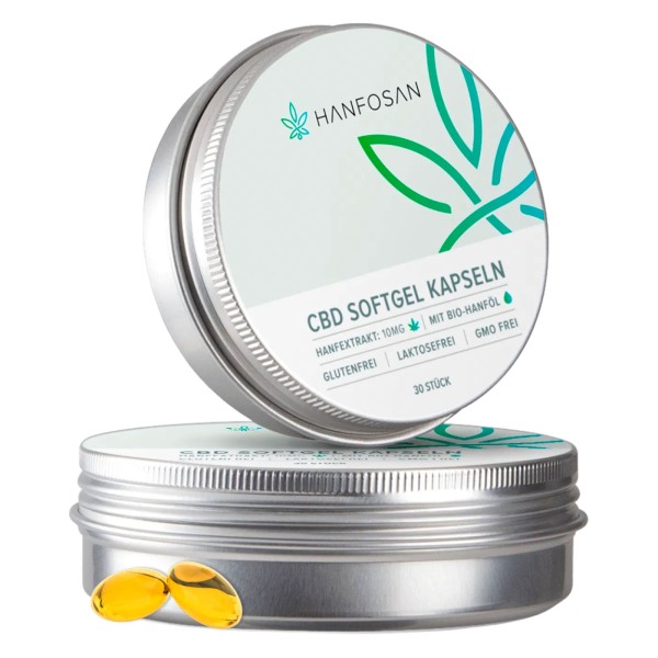 Hanfosan Softgel CBD Kapseln 10 mg – 30 Stück